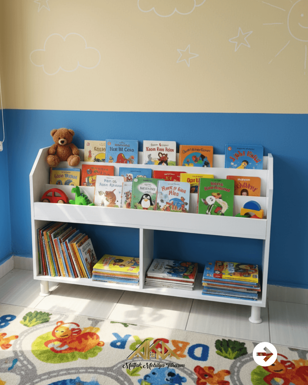 Montessori Çocuk Kitaplığı (Oda Düzeni)